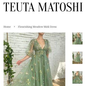 Flourishing Medow midi dress by Teuta Matoshi
